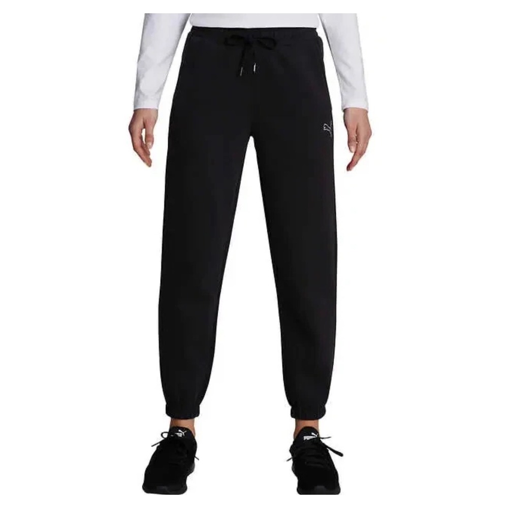 Puma Ladies Fleece Jogger Pants Black •XXL• Athleisure Loungewear Gym Gorpcore